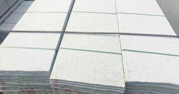 漳州芝麻白毛板，石材毛板