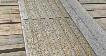 漳州黄金麻盲道石 盲条