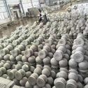 漳州芝麻白圆球 石球 挡车球