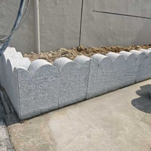 漳州芝麻白花边石  围边石